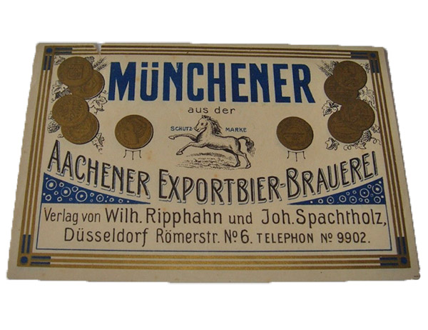 Aachener Exportbier etiket 